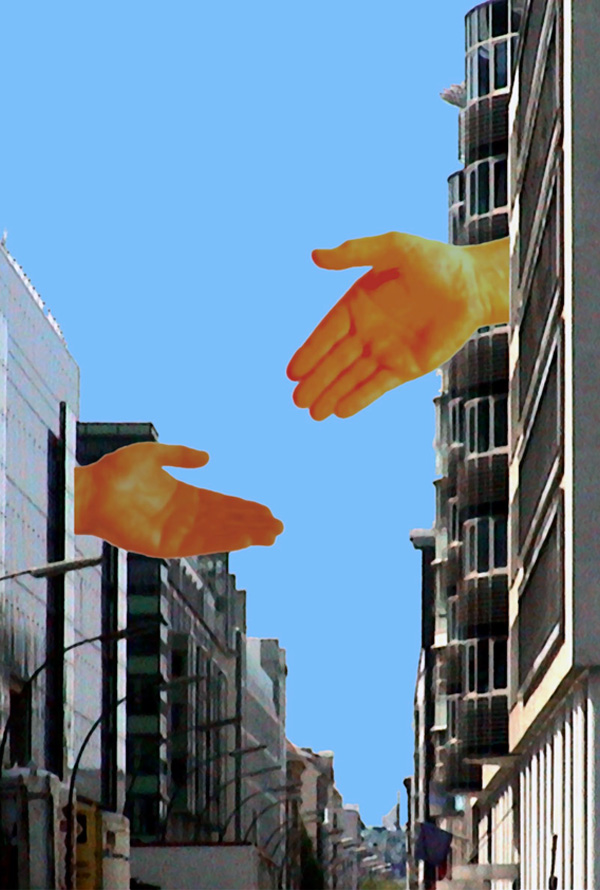 H&auml;nde in Mitte